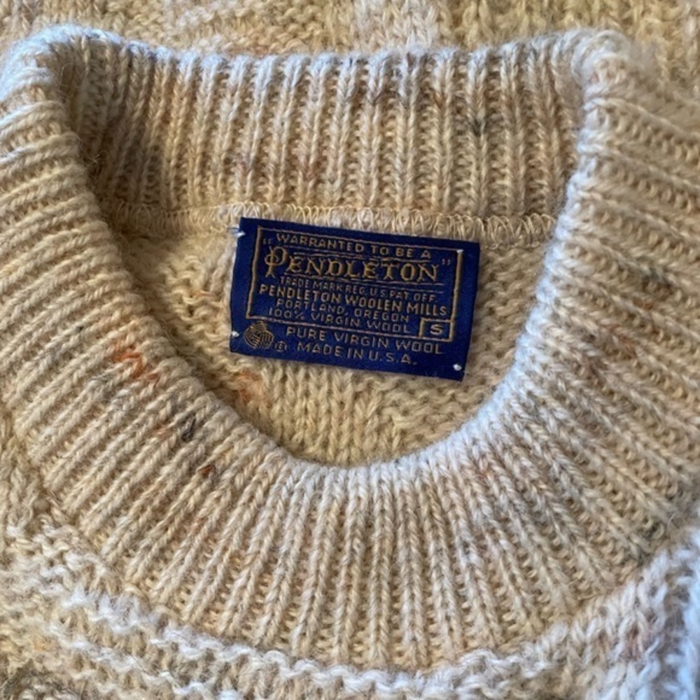 Pendleton Cream Wool Sweater